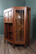 Load image into Gallery viewer, English Oak Arts and Crafts Revolving Bookcase Cabinet attributed to Crittermen c.1910