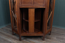 Load image into Gallery viewer, English Oak Arts and Crafts Revolving Bookcase Cabinet attributed to Crittermen c.1910