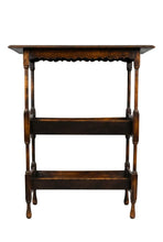 Load image into Gallery viewer, English Oak Book Rack c.1900