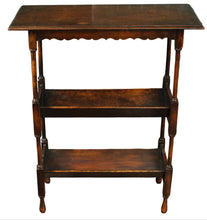 Load image into Gallery viewer, English Oak Book Rack c.1900