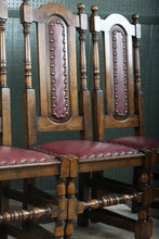 Load image into Gallery viewer, English Oak Chairs set of 4 c.1950