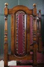 Load image into Gallery viewer, English Oak Chairs set of 4 c.1950