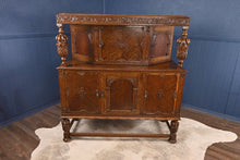 Load image into Gallery viewer, English Oak Court Cupboard c.1900