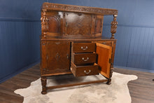Load image into Gallery viewer, English Oak Court Cupboard c.1900