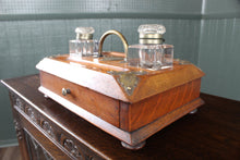 Load image into Gallery viewer, English Oak Desk Set c.1900
