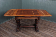 Load image into Gallery viewer, English Oak Drawleaf Table c.1900