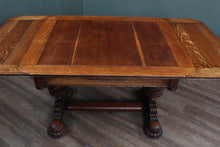 Load image into Gallery viewer, English Oak Drawleaf Table c.1900