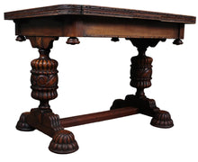 Load image into Gallery viewer, English Oak Drawleaf Table c.1900