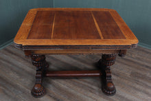 Load image into Gallery viewer, English Oak Drawleaf Table c.1900