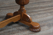 Load image into Gallery viewer, English Oak Drawleaf Trestle Table c.1900