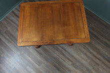 Load image into Gallery viewer, English Oak Drawleaf Trestle Table c.1900