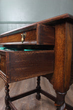Load image into Gallery viewer, English Oak Fitted Cutlery Table c.1900