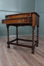Load image into Gallery viewer, English Oak Fitted Cutlery Table c.1900