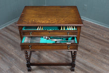 Load image into Gallery viewer, English Oak Fitted Cutlery Table c.1900