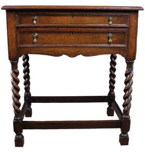 Load image into Gallery viewer, English Oak Fitted Cutlery Table c.1900
