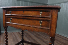 Load image into Gallery viewer, English Oak Fitted Cutlery Table c.1900