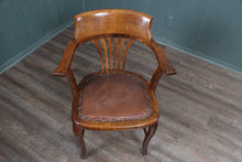 Load image into Gallery viewer, English Oak Globe Wernicke Chair c.1900