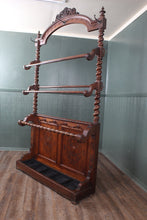 Load image into Gallery viewer, English Oak Hallstand c.1890