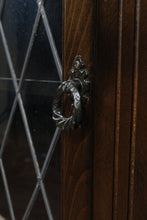 Load image into Gallery viewer, English Oak Leaded Glass Bookcase