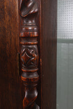 Load image into Gallery viewer, English Oak Leaded Glass Bookcase c.1910