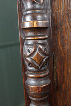 Load image into Gallery viewer, English Oak Leaded Glass Bookcase c.1910