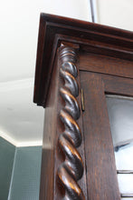 Load image into Gallery viewer, English Oak Leaded Glass Bookcase c.1910