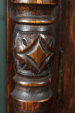 Load image into Gallery viewer, English Oak Leaded Glass Bookcase c.1910