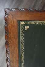 Load image into Gallery viewer, English Oak Leather Top Desk c.1900