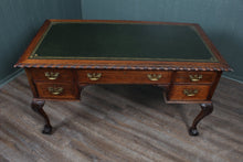 Load image into Gallery viewer, English Oak Leather Top Desk c.1900