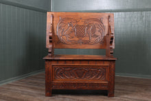 Load image into Gallery viewer, English Oak Monks Bench c.1900
