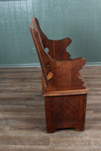 Load image into Gallery viewer, English Oak Monks Bench c.1900