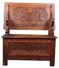Load image into Gallery viewer, English Oak Monks Bench c.1900