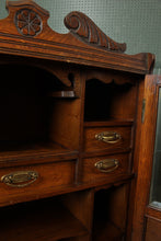 Load image into Gallery viewer, English Oak Pipe Cabinet c.1900
