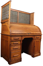 Load image into Gallery viewer, English Oak Rolltop c.1900