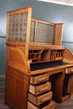 Load image into Gallery viewer, English Oak Rolltop c.1900