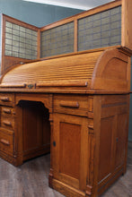 Load image into Gallery viewer, English Oak Rolltop c.1900