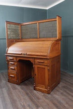 Load image into Gallery viewer, English Oak Rolltop c.1900