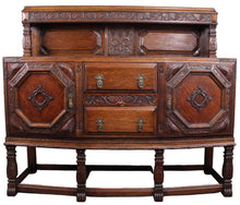 Load image into Gallery viewer, English Oak Sideboard c.1900