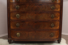 Load image into Gallery viewer, English Regency Flame Mahogany Chest c.1780