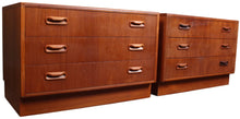 Load image into Gallery viewer, English Teak Pair Bedside Chests by GPlan c.1960
