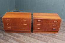 Load image into Gallery viewer, English Teak Pair Bedside Chests by GPlan c.1960