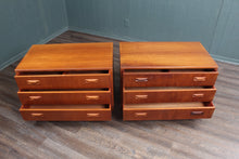 Load image into Gallery viewer, English Teak Pair Bedside Chests by GPlan c.1960
