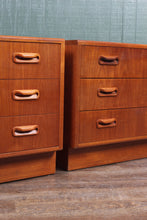 Load image into Gallery viewer, English Teak Pair Bedside Chests by GPlan c.1960