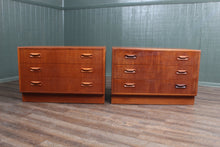 Load image into Gallery viewer, English Teak Pair Bedside Chests by GPlan c.1960
