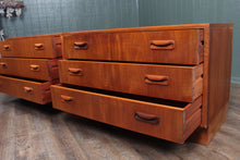 Load image into Gallery viewer, English Teak Pair Bedside Chests by GPlan c.1960