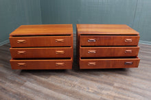 Load image into Gallery viewer, English Teak Pair Bedside Chests by GPlan c.1960