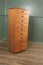 Load image into Gallery viewer, English Teak Schreiber Midcentury Chest