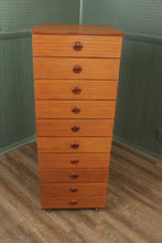 Load image into Gallery viewer, English Teak Schreiber Midcentury Chest