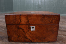 Load image into Gallery viewer, English Victorian Burl Walnut Gentlemans Vanity Box c.1880
