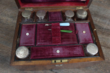 Load image into Gallery viewer, English Victorian Burl Walnut Gentlemans Vanity Box c.1880